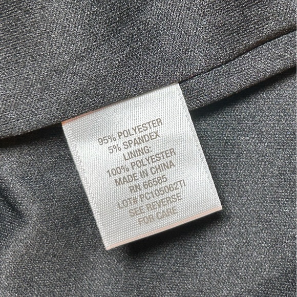 Roz & Ali Black and White Modern Geometric Patterned Blazer Jacket Small - Picture 7 of 11